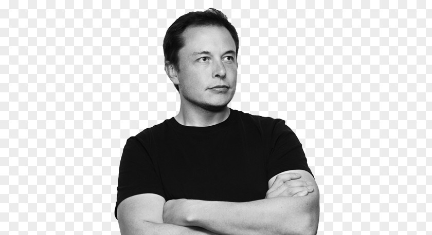 Elon Musk Bw PNG Bw, man leaning hands clipart PNG
