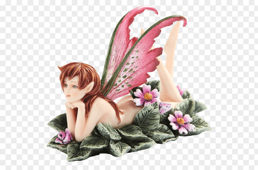 Fairy The With Turquoise Hair Figurine Flower Fairies Leaf PNG