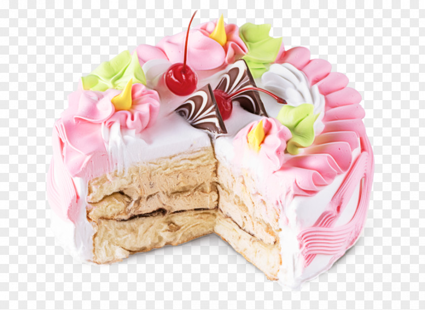 Icing Baked Goods Food Pink Cuisine Dessert Cake PNG
