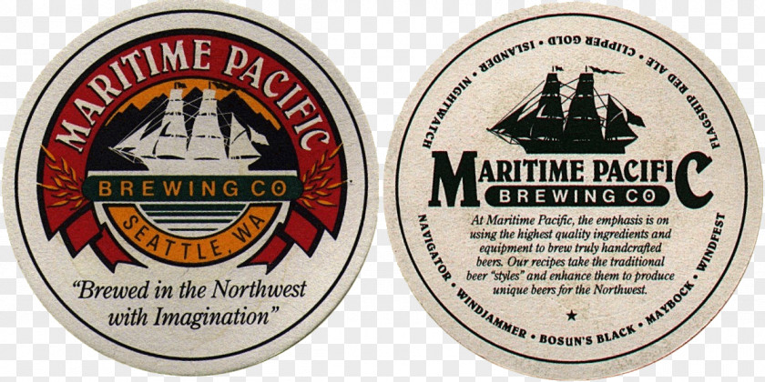 Pacific Brewing Laboratory Maritime Company Brewery Coasters Paperboard Infusion PNG