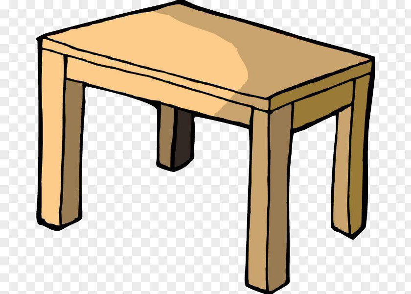 Table Cartoon Chair Household Goods PNG