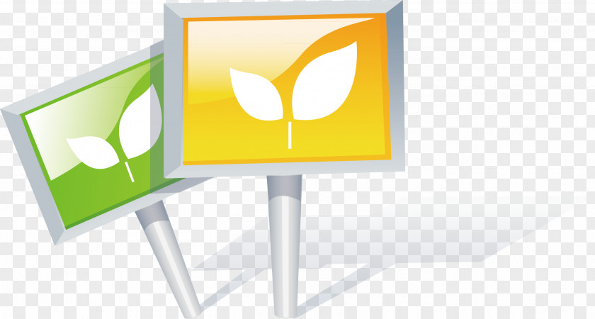 TV Decorative Vector Material Yellow Post-it Note Download PNG