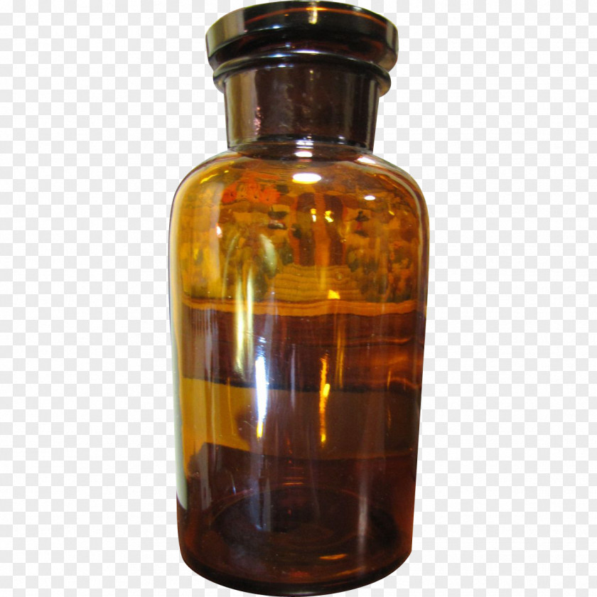 Apothecary Glass Bottle Milk PNG