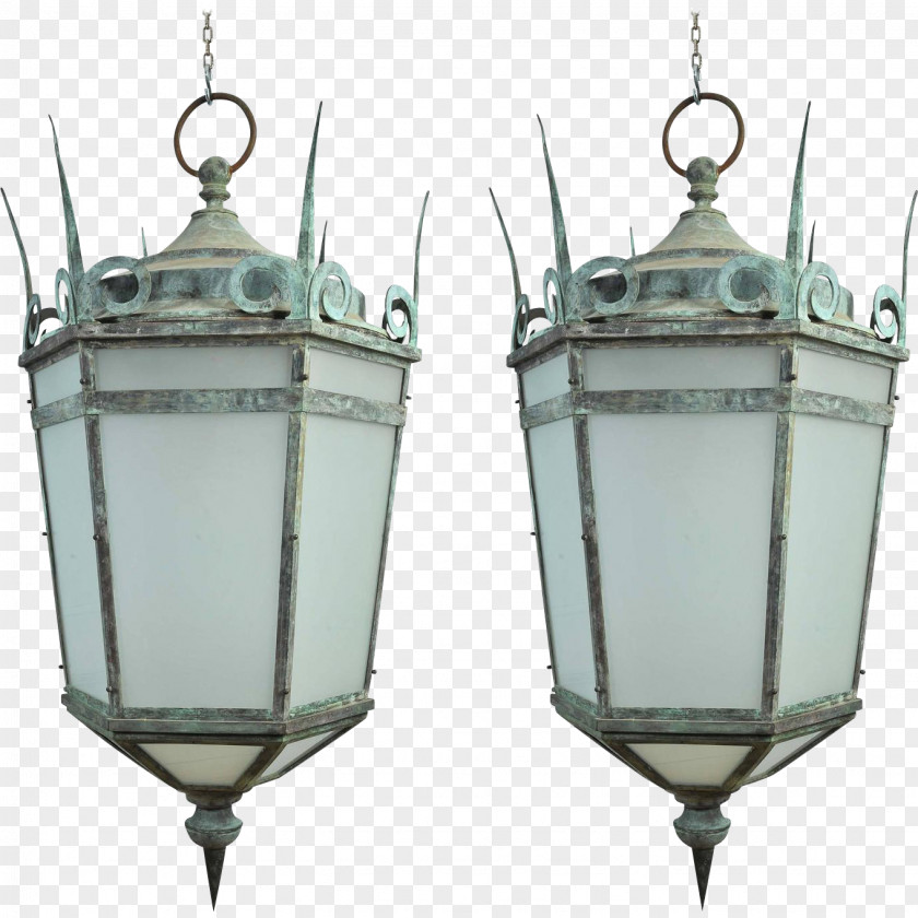 Glass Light Fixture Bronze Chandelier Lantern PNG