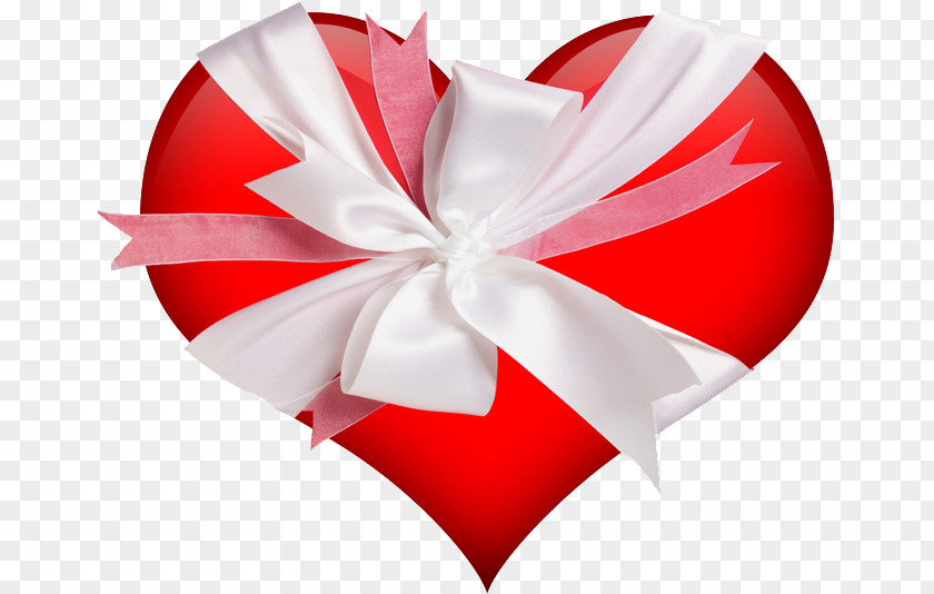 Love Red Bow Heart Gift Valentines Day Wallpaper PNG