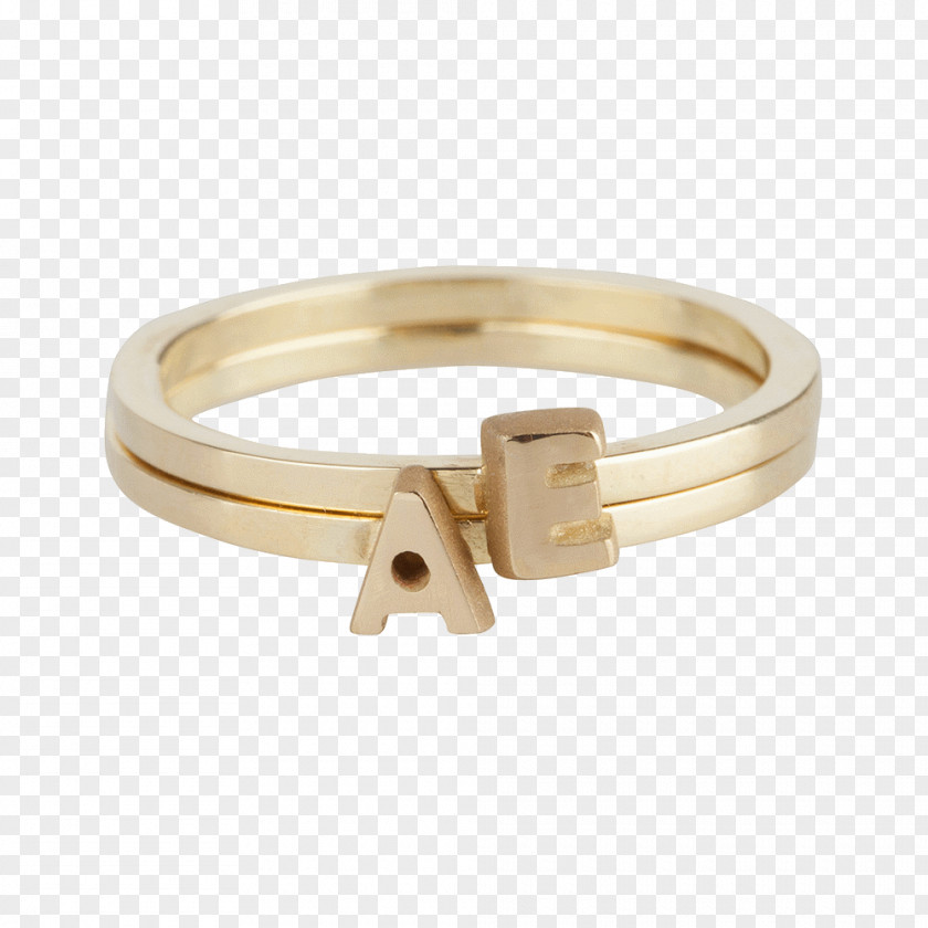 Ring Letter Gold Bracelet Jewellery PNG