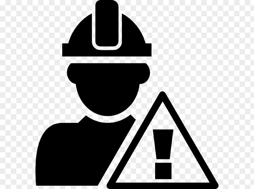 Symbol Blackandwhite Construction Worker PNG