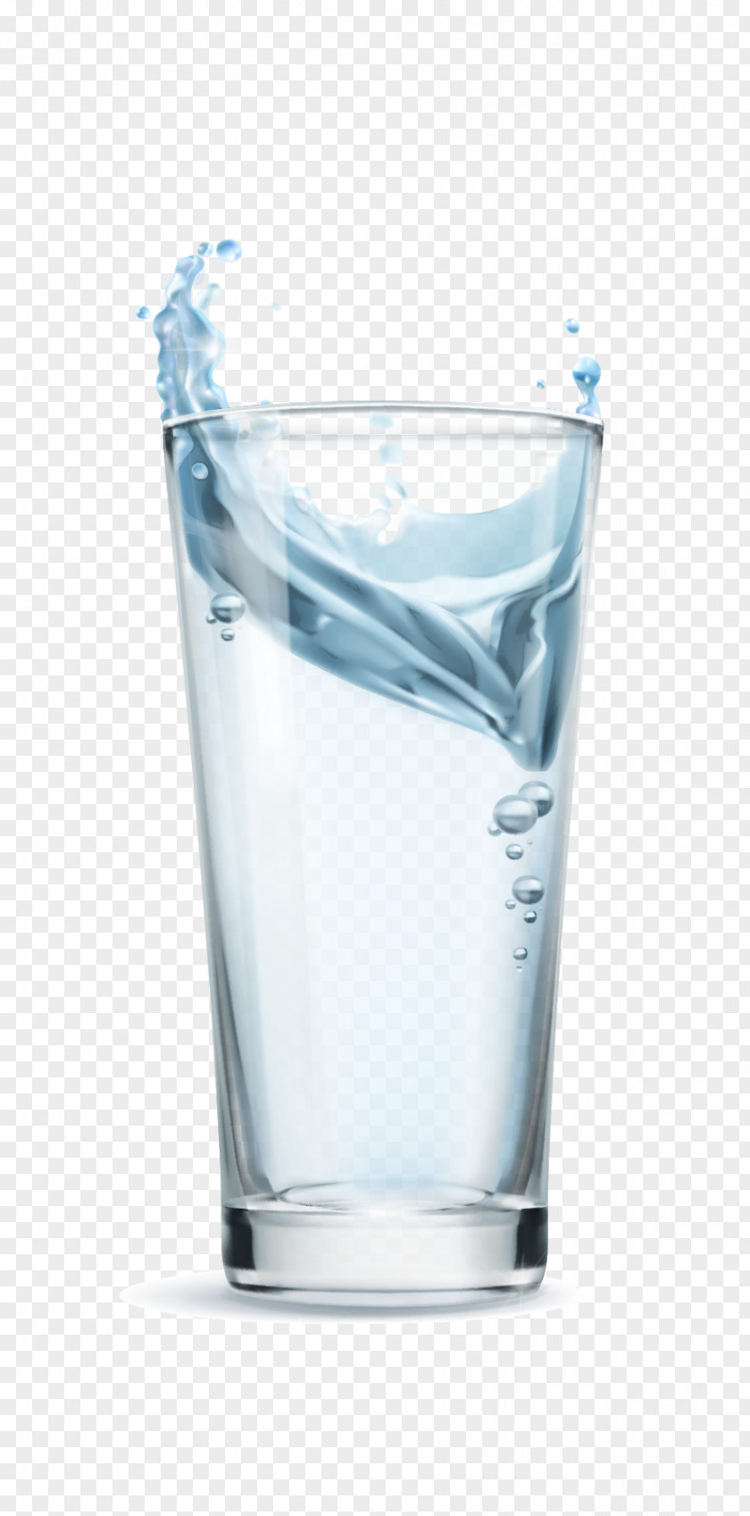 A Glass Of Water Vector Material PNG