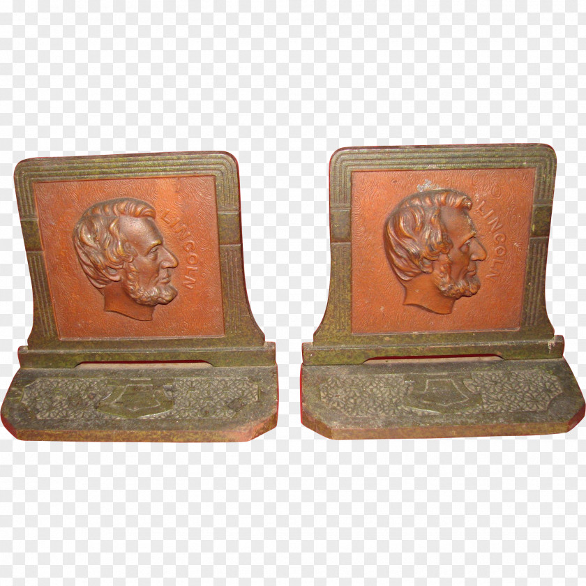 Antique Bookend Ruby Lane Bronze Collectable PNG