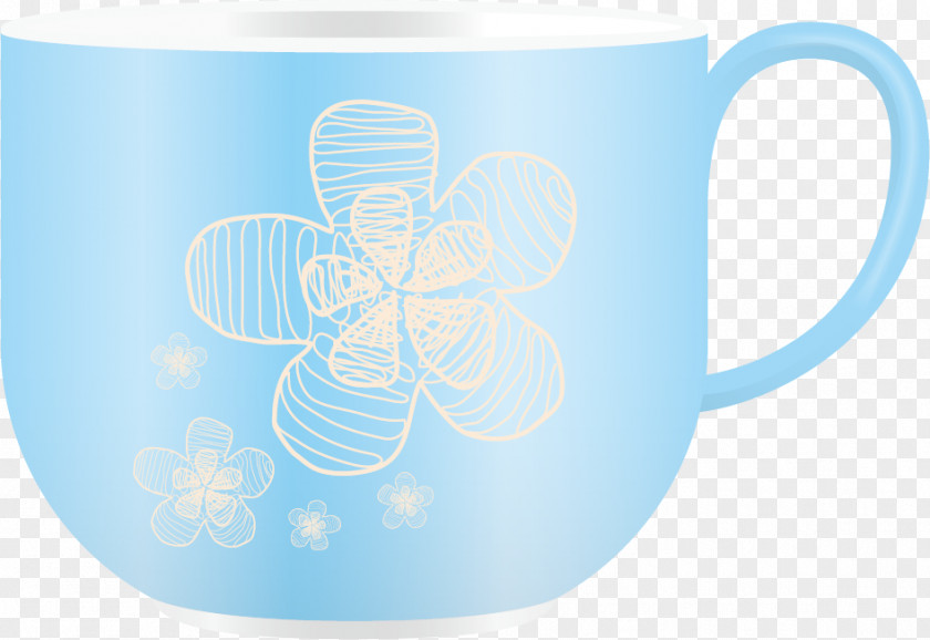 Glass Pattern Mug Cup Font PNG