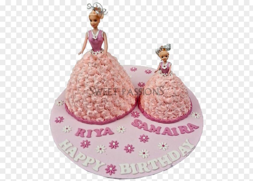 Mother And Daughter Birthday Cake Princess Chocolate Decorating Frosting & Icing PNG