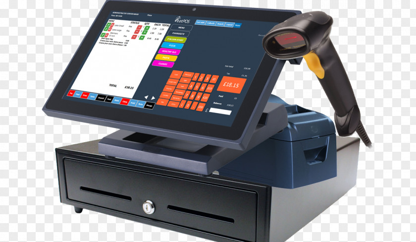 Business Point Of Sale Retail Barcode System Cash Register PNG