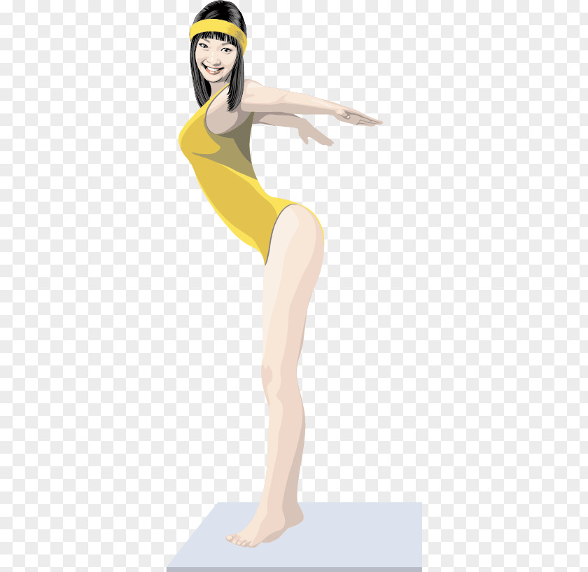 Fitness Beauty Vector Material Download Illustration PNG
