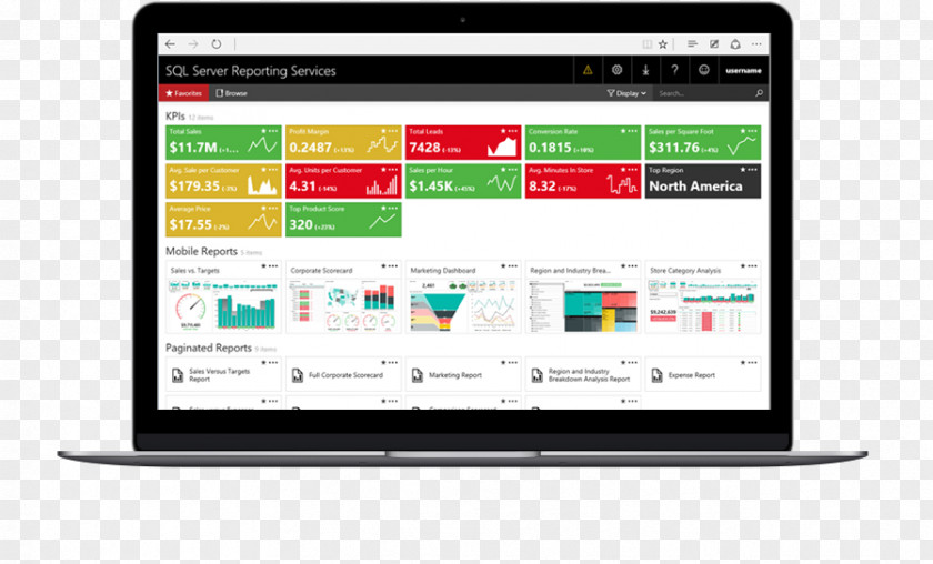 Microsoft SQL Server Reporting Services Business Intelligence Analysis PNG