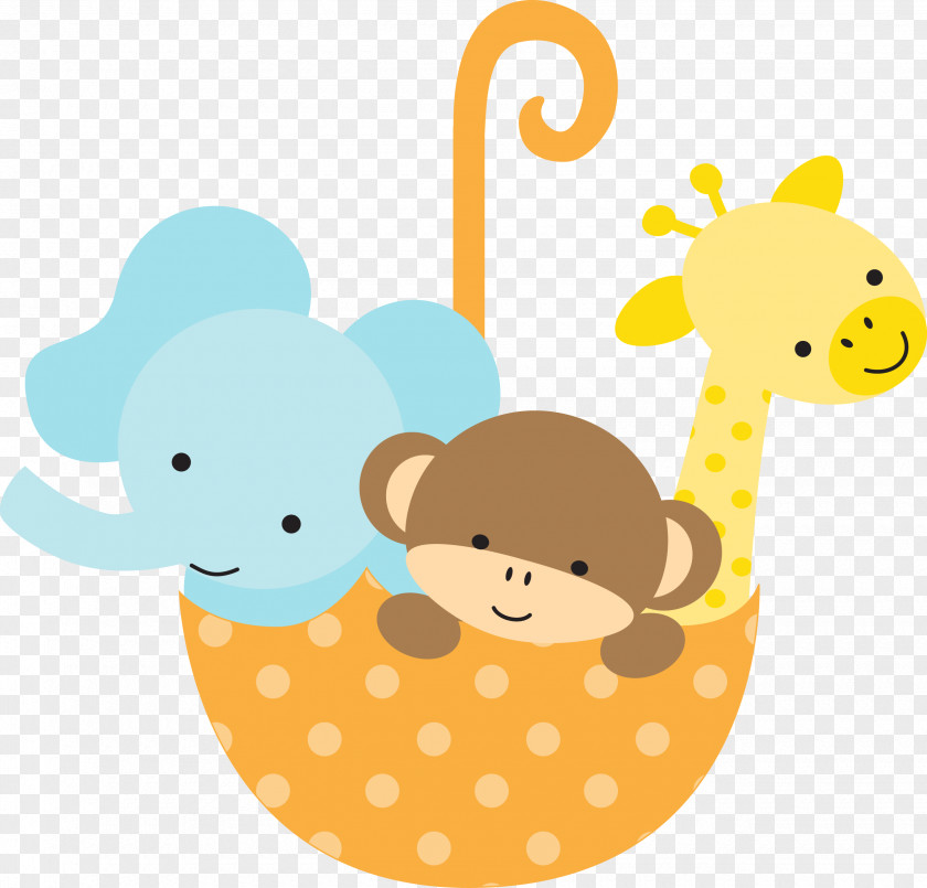 Shower Baby Jungle Animals Infant Diaper Clip Art PNG