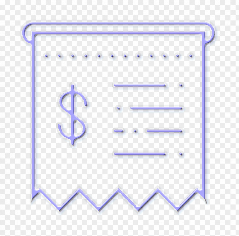 Blue Text Receipt Icon Business Bill PNG