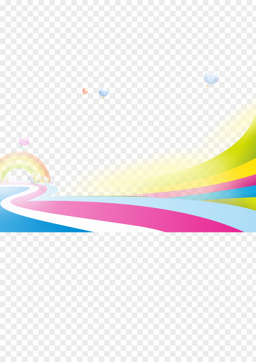 Colorful Road Graphic Design Angle Pattern PNG