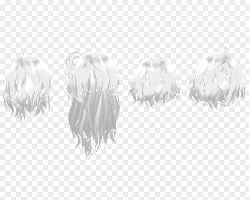 Hair Long Drawing Bangs Canities PNG