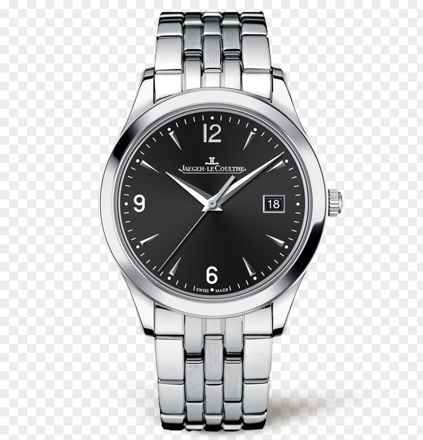 Jaeger-LeCoultre Watches Men's Silver Black Male Table Automatic Watch Dial Chronograph PNG