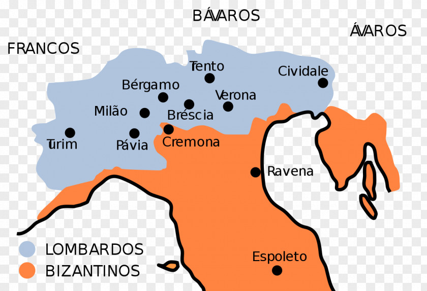 Kingdom 572 Of The Lombards Bergamo History Byzantine Empire PNG
