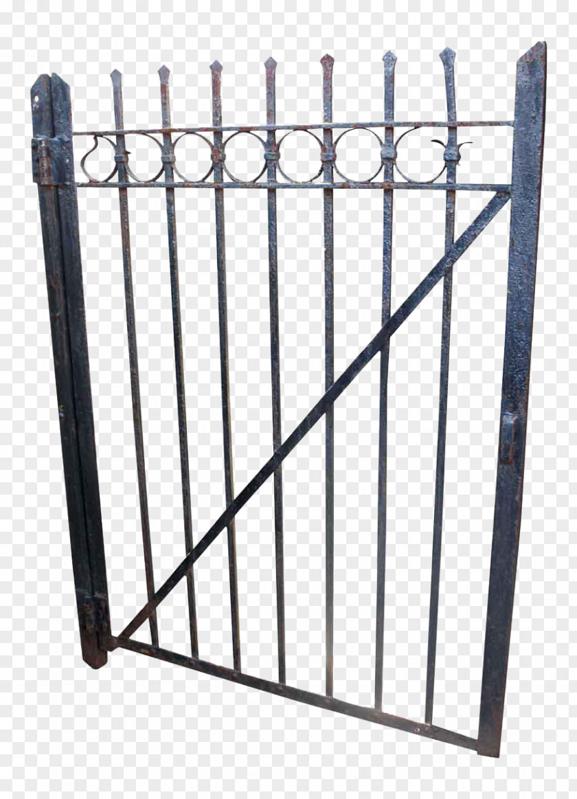 Fence Streaking Wrought Iron Gate Door PNG