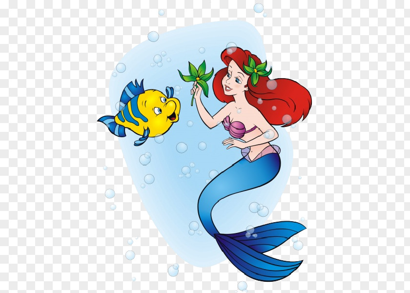 Mermaid Cartoon Ariel Flounder Sebastian The Little Clip Art PNG