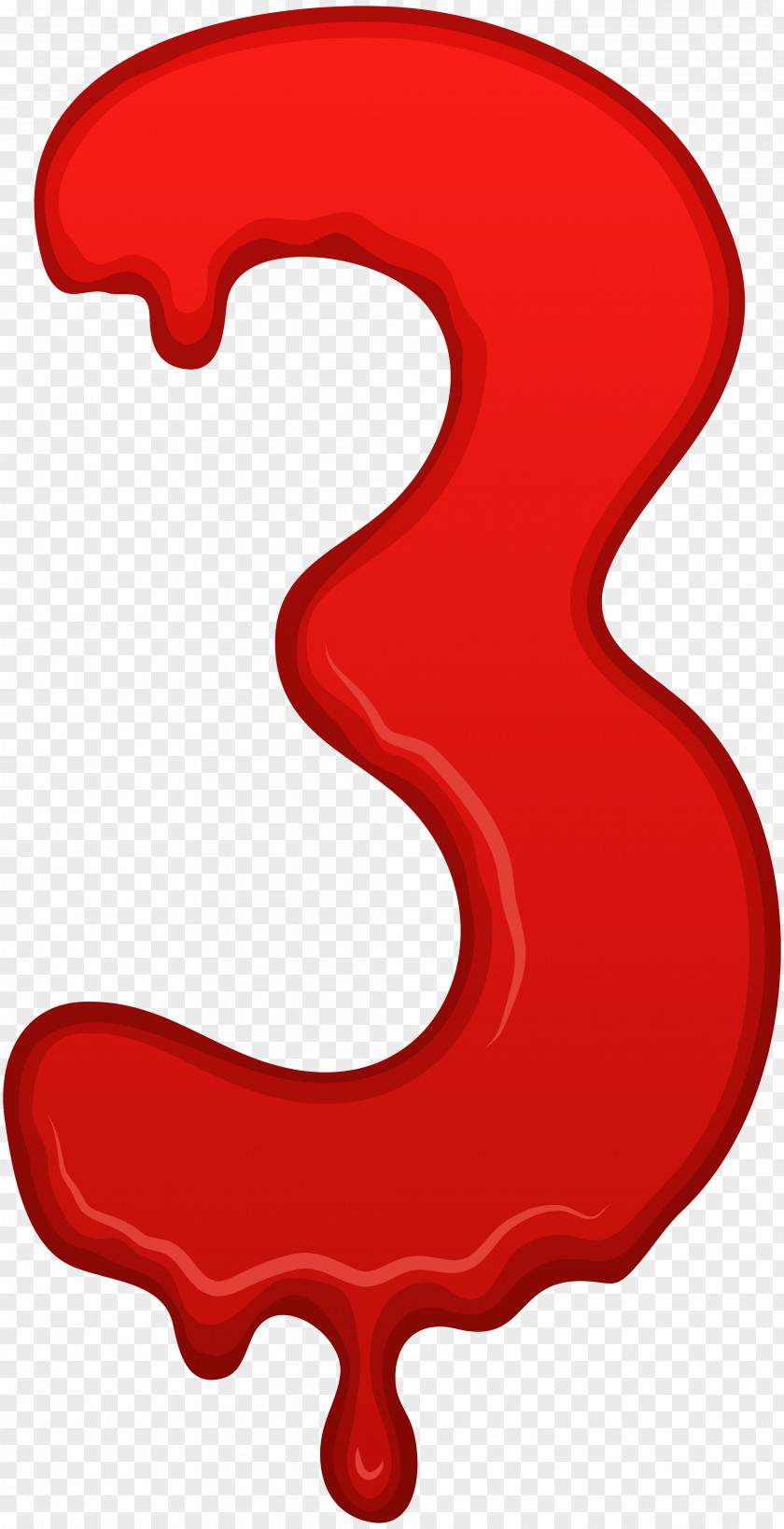 Three Number Blood Clip Art PNG