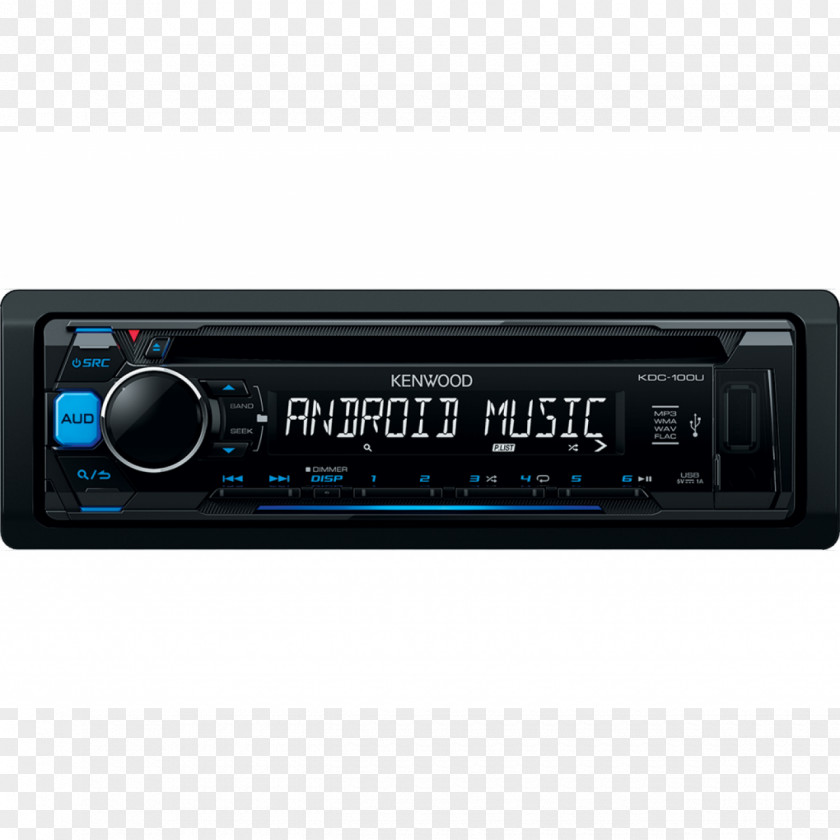 USB Vehicle Audio KENWOOD KDC-100UB Car Stereo Receiver Kenwood Corporation ISO 7736 CD Player PNG