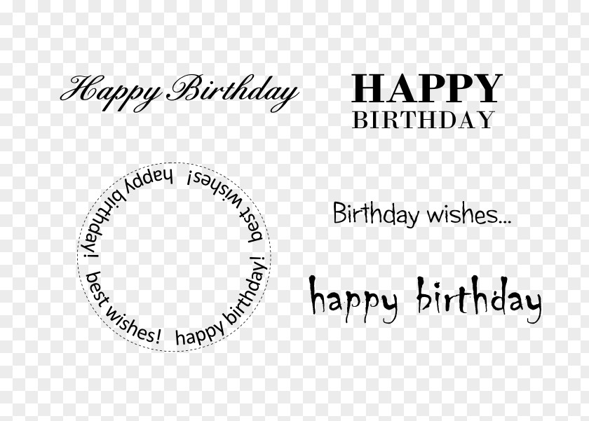 Birthday Paper Digital Stamp Wish Feeling PNG