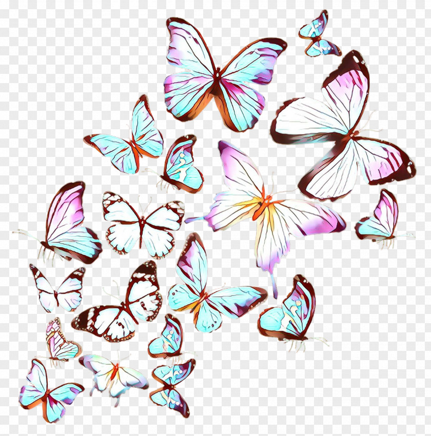 Butterfly Moths And Butterflies Pink Pollinator Insect PNG