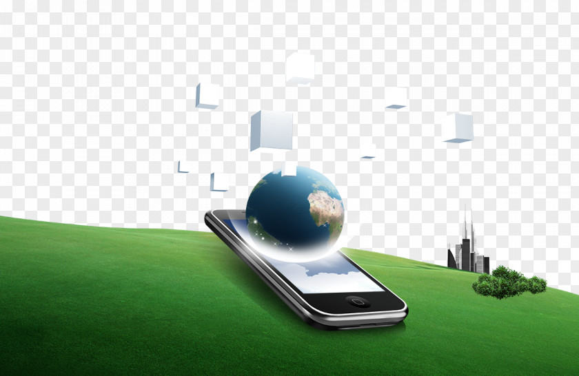 Cell Phone Earth Technology Material Mobile PNG