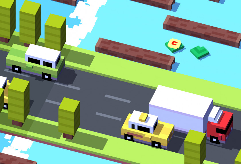 Crossy Road Frogger Android App Store PNG