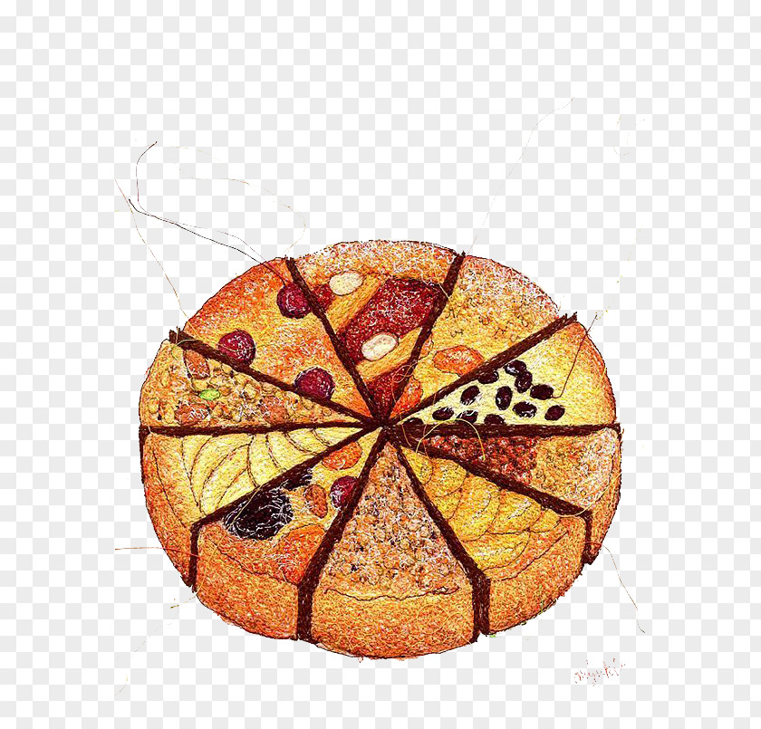 Gourmet Pizza Tart Drawing Painting Illustrator Illustration PNG