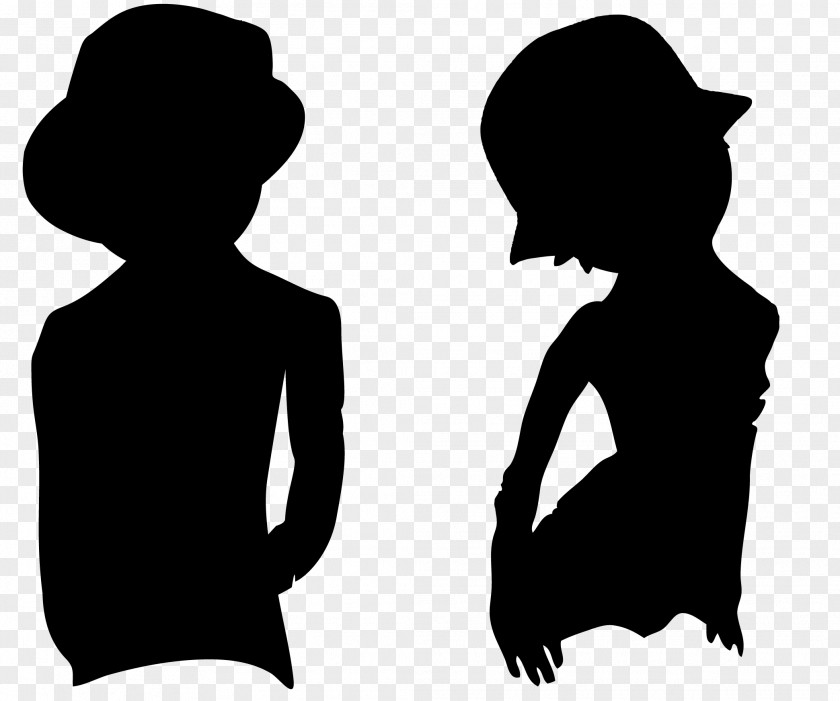 Silhouette Top Hat Black And White Costume PNG
