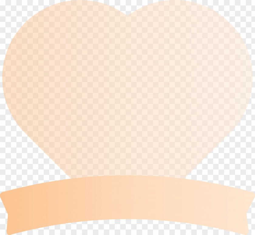 Line Heart Font H&m Peach PNG