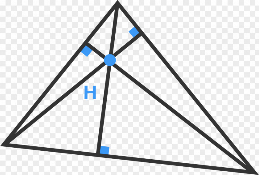 Simple Triangle Point Symmetry Diagram PNG