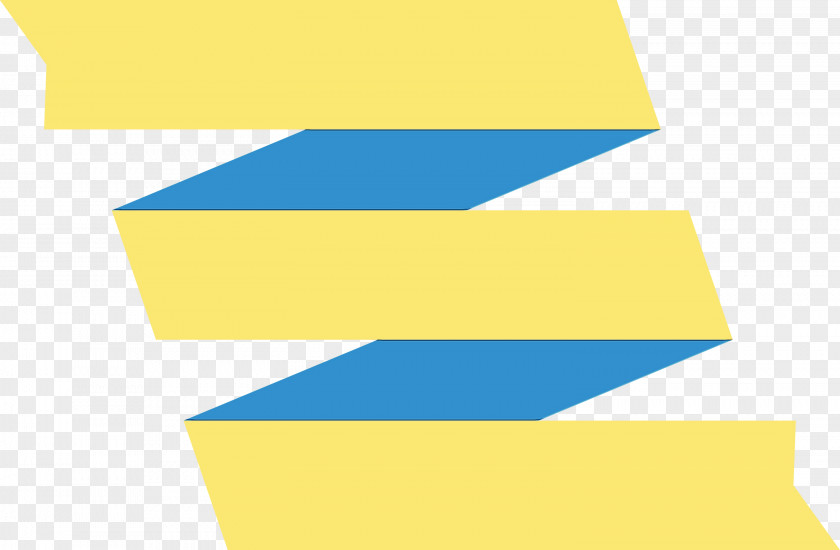 Yellow Blue Line Font PNG