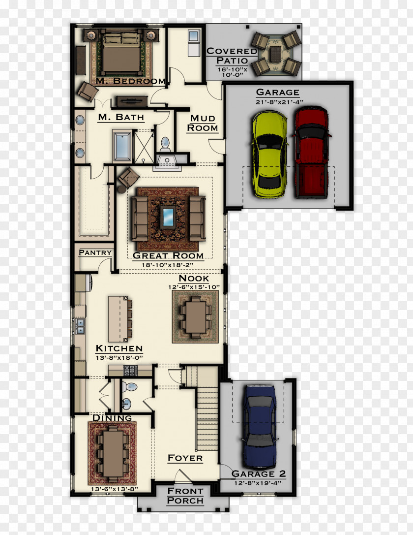 Griffin Park At Eagle Point Great Room PantryKitchen Floor Plan Kitchen Newcastle Homes PNG