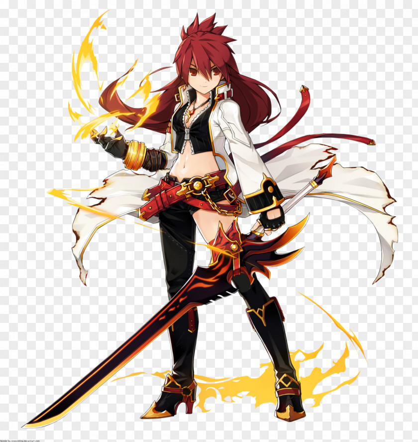 Scarlet Witch Elsword Elesis MapleStory Character Art PNG