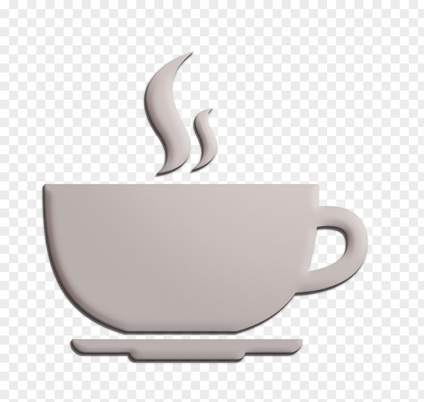 Teapot Saucer Food Icon Hot Coffee Rounded Cup On A Plate From Side View PNG