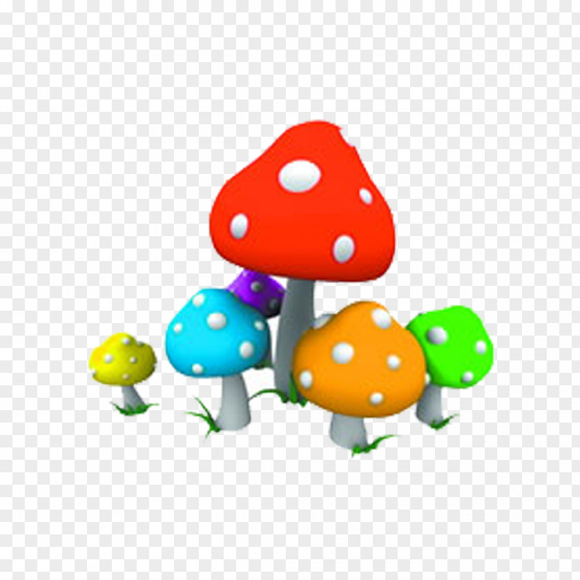 Plenty Of Colorful Small Clip To Pull The Mushroom Free Fungus Color PNG