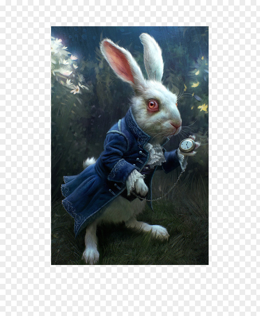 Alice In Wonderland White Rabbit March Hare Alice's Adventures Knave Of Hearts Concept Art PNG