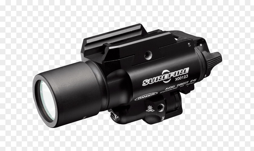Burn Barrel Vortex SureFire X400-A-GN Ultra LED Weaponlight With Green Aiming Laser Sight Flashlight Gun Lights PNG