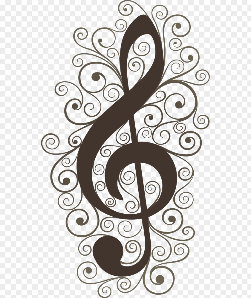 Musical Note Notation Clef Vector Graphics Clip Art PNG