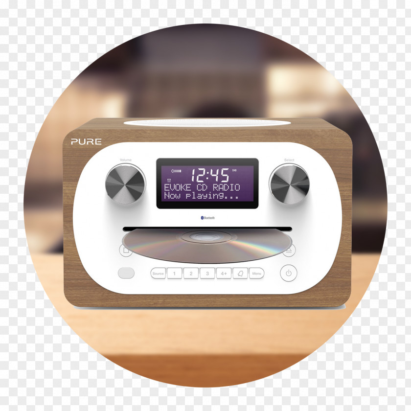 Radio Exertis PURE Evoke C-D4 Digital Audio Broadcasting Compact Disc PNG