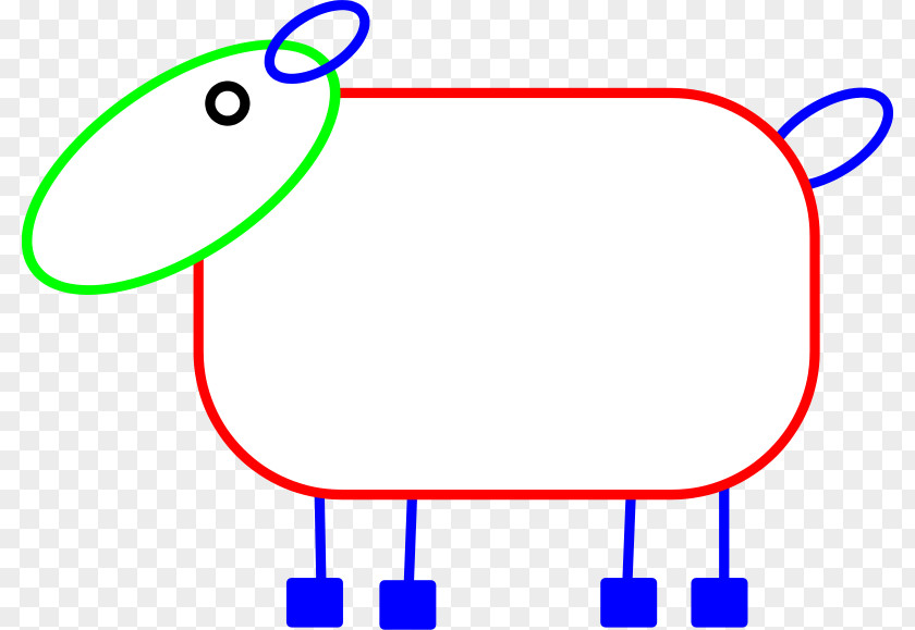 Cartoon Lamb Line Sheep Point Angle Clip Art PNG
