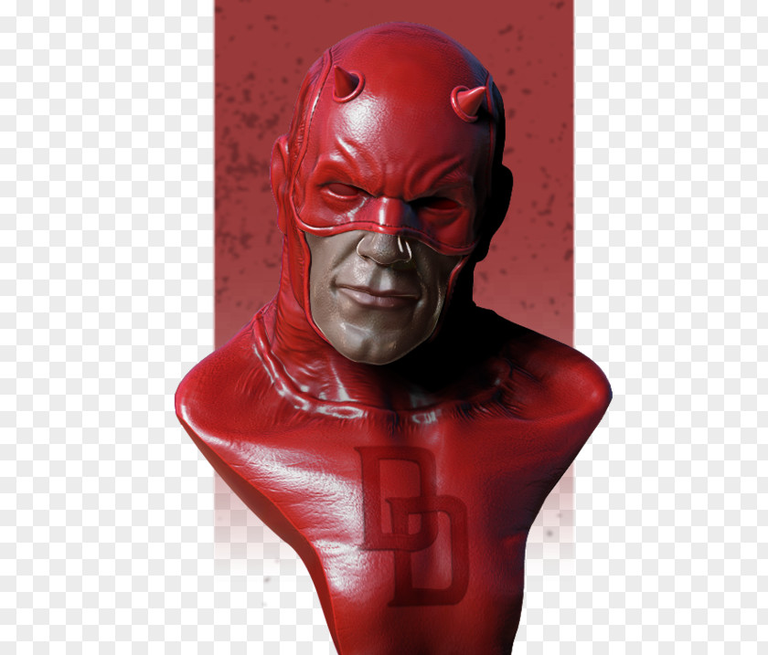 Daredevil Batman Thyke Cafe Character Sculpture ZBrush PNG