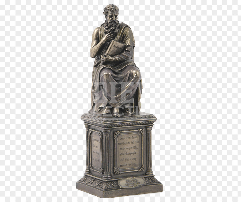 Greek Statue Figurine Classical Sculpture Apollo Citharoedus Bronze PNG