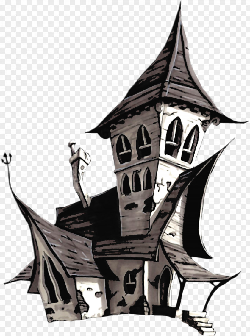 White House Halloween Haunted Clip Art PNG