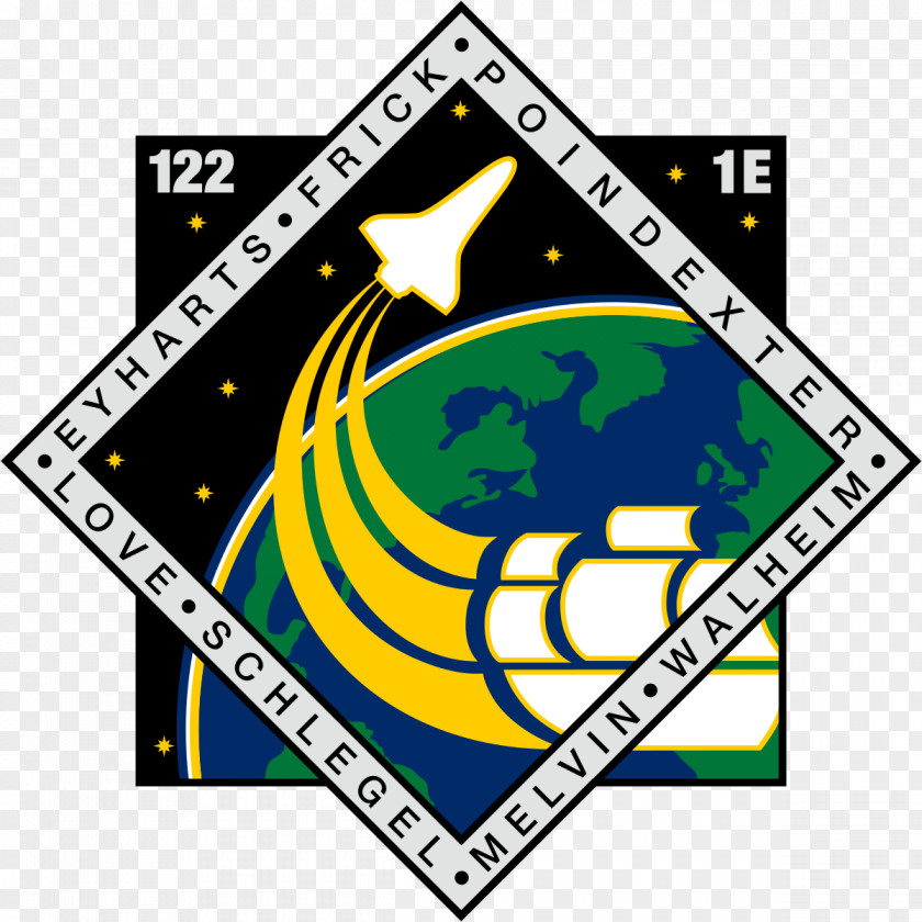 Patch STS-122 Space Shuttle Program International Station STS-135 STS-123 PNG
